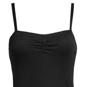 Project Social T Black Cinched Crop Top